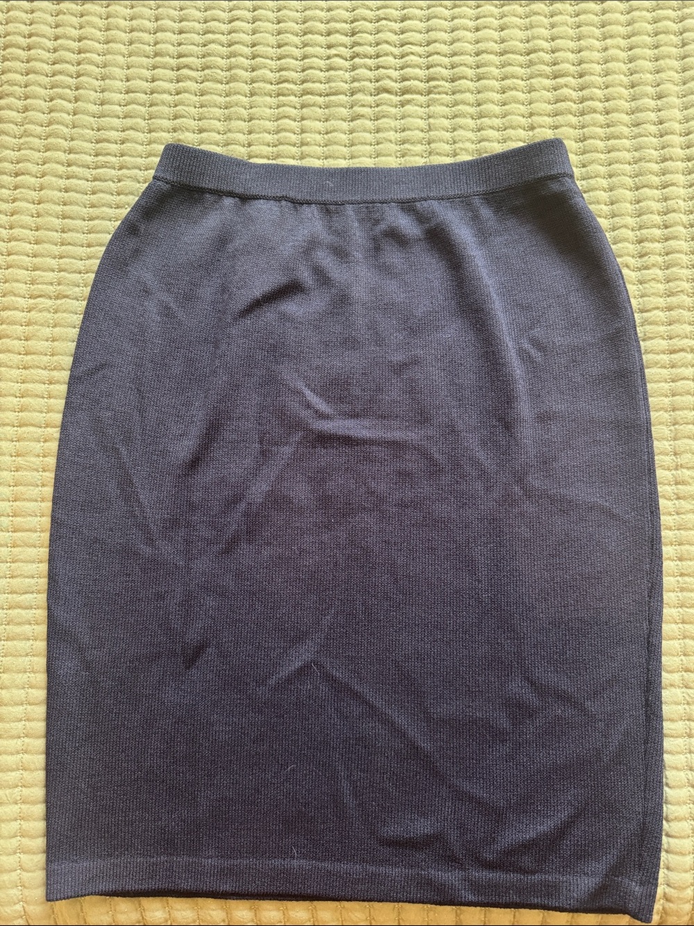 St. John Dark Navy Knit Pencil Skirt